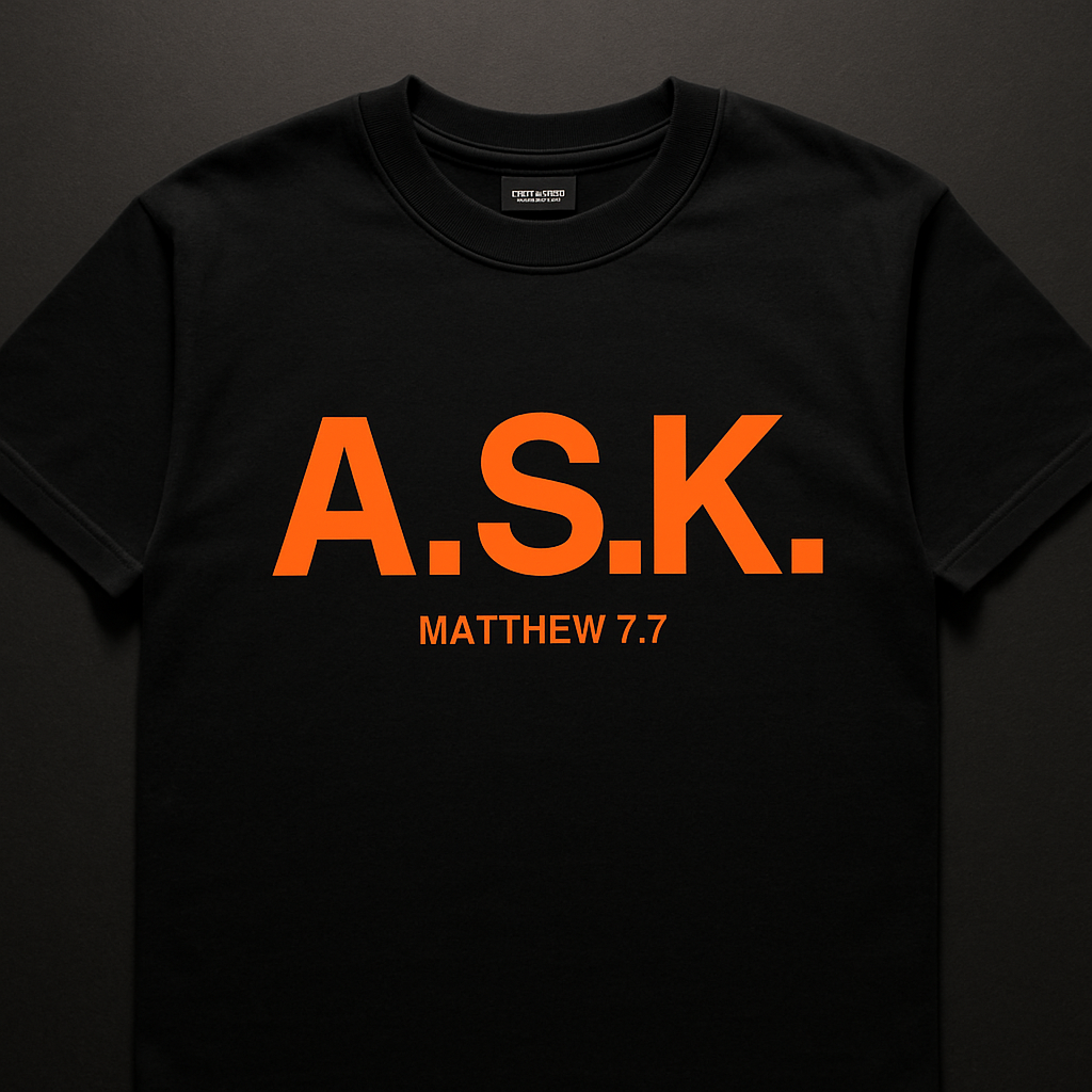 A.S.K. Signature Tee — Black