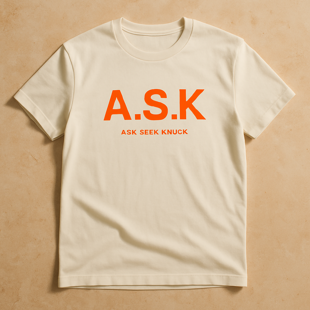 A.S.K. Signature Tee — Cream