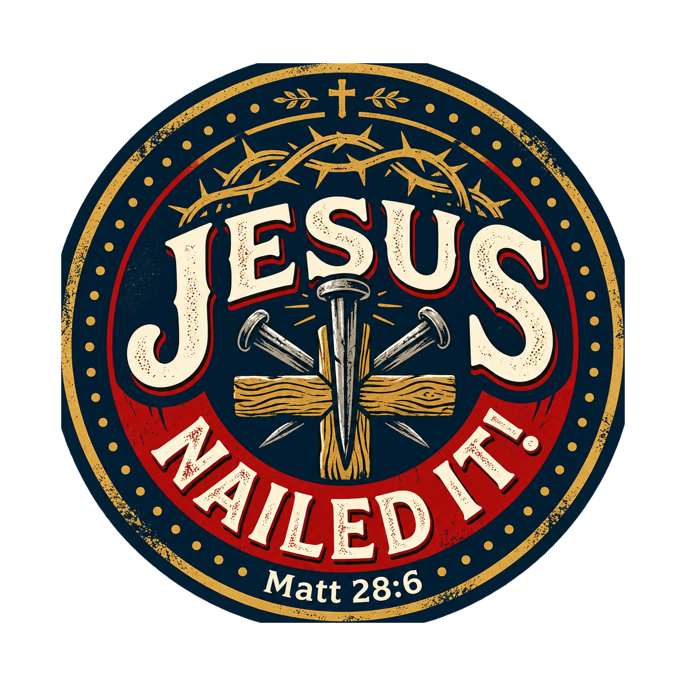 The Jesus NAILED IT! Matt 28:6 seal